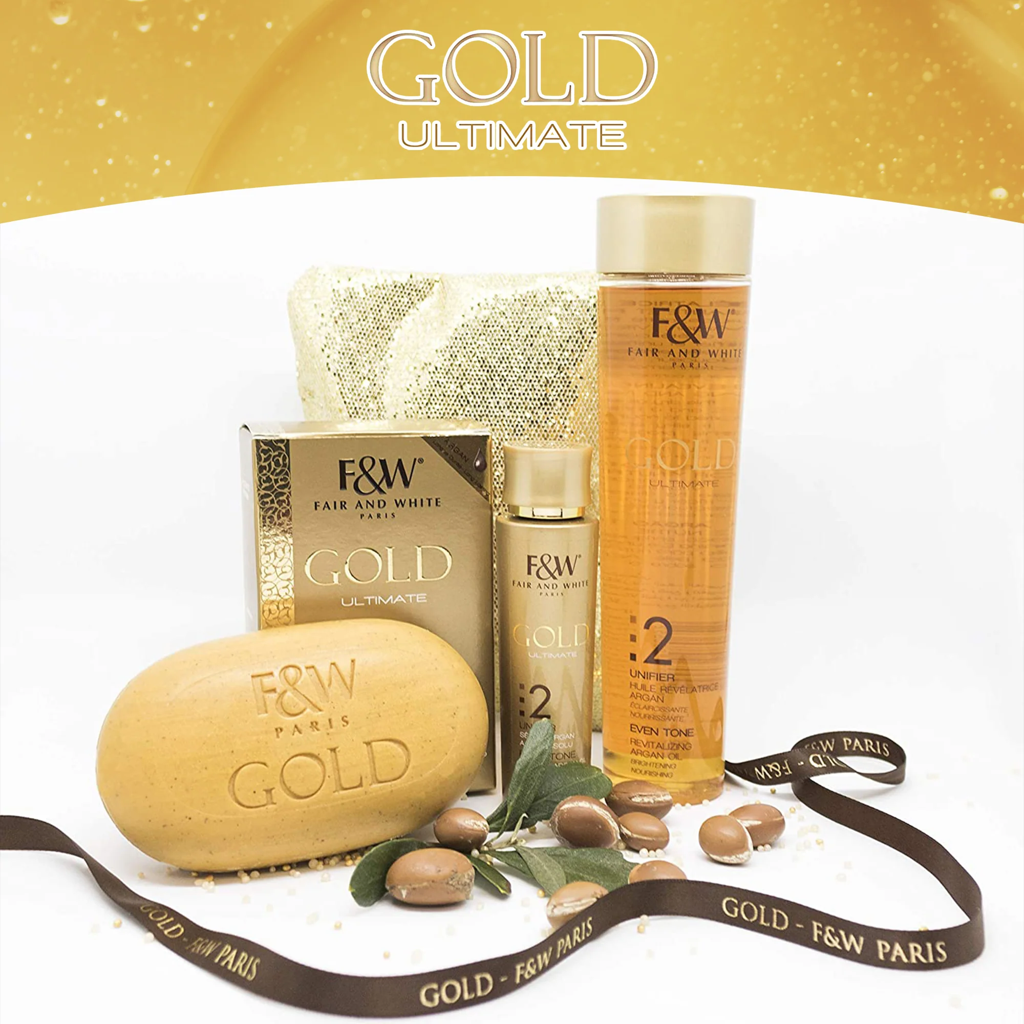 Fair and White 2: Gold Revitalizing Argan Oil  200ml / 6.76 fl. oz - Image 7