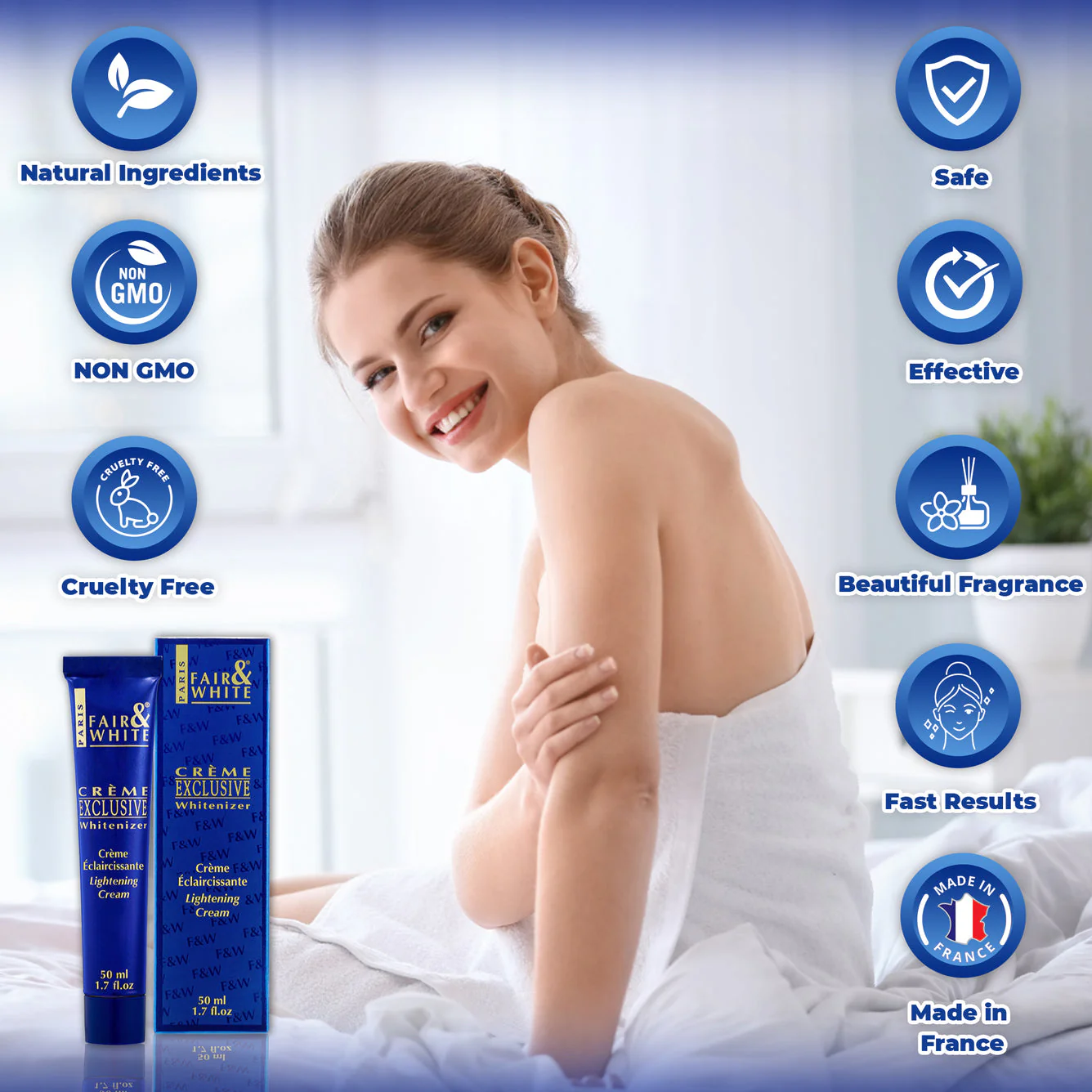 Fair and White Exclusive Brightening Brightening Cream - 50ml / 1.7 fl oz - Image 3