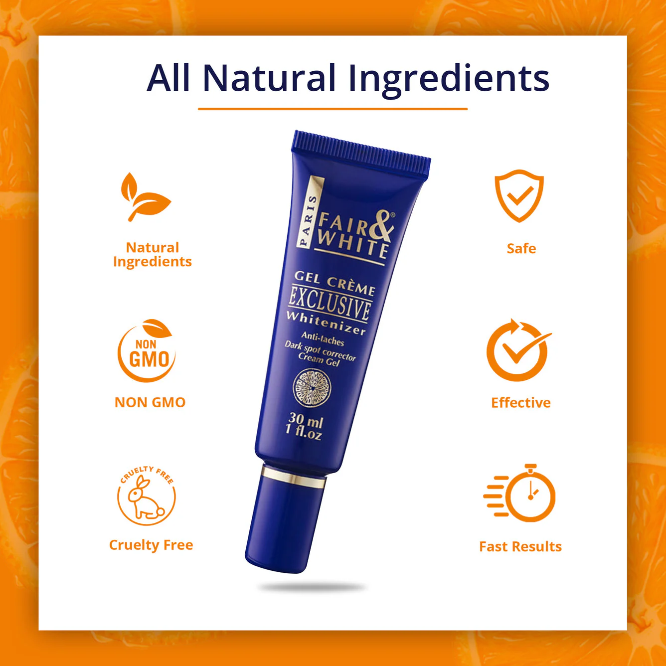 Fair and White Exclusive Gel Cream with Vitamin "C" 30 ml / 1 fl oz - Image 7