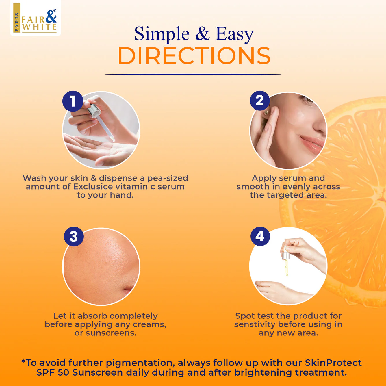 Fair and White Exclusive Whitenizer Serum with Pure Vitamin "C" 30 ml / 1 fl oz - Image 5