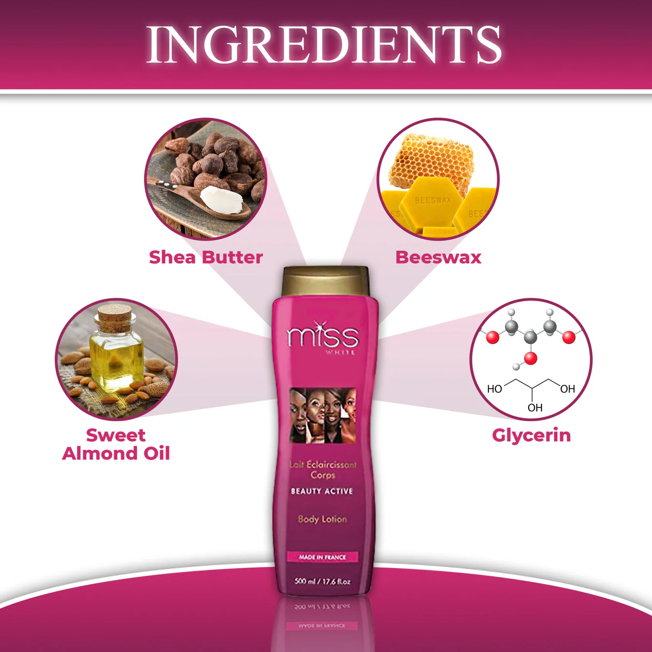 Fair and White Miss White Body Brightening Lotion 7 days 500ml - Image 3