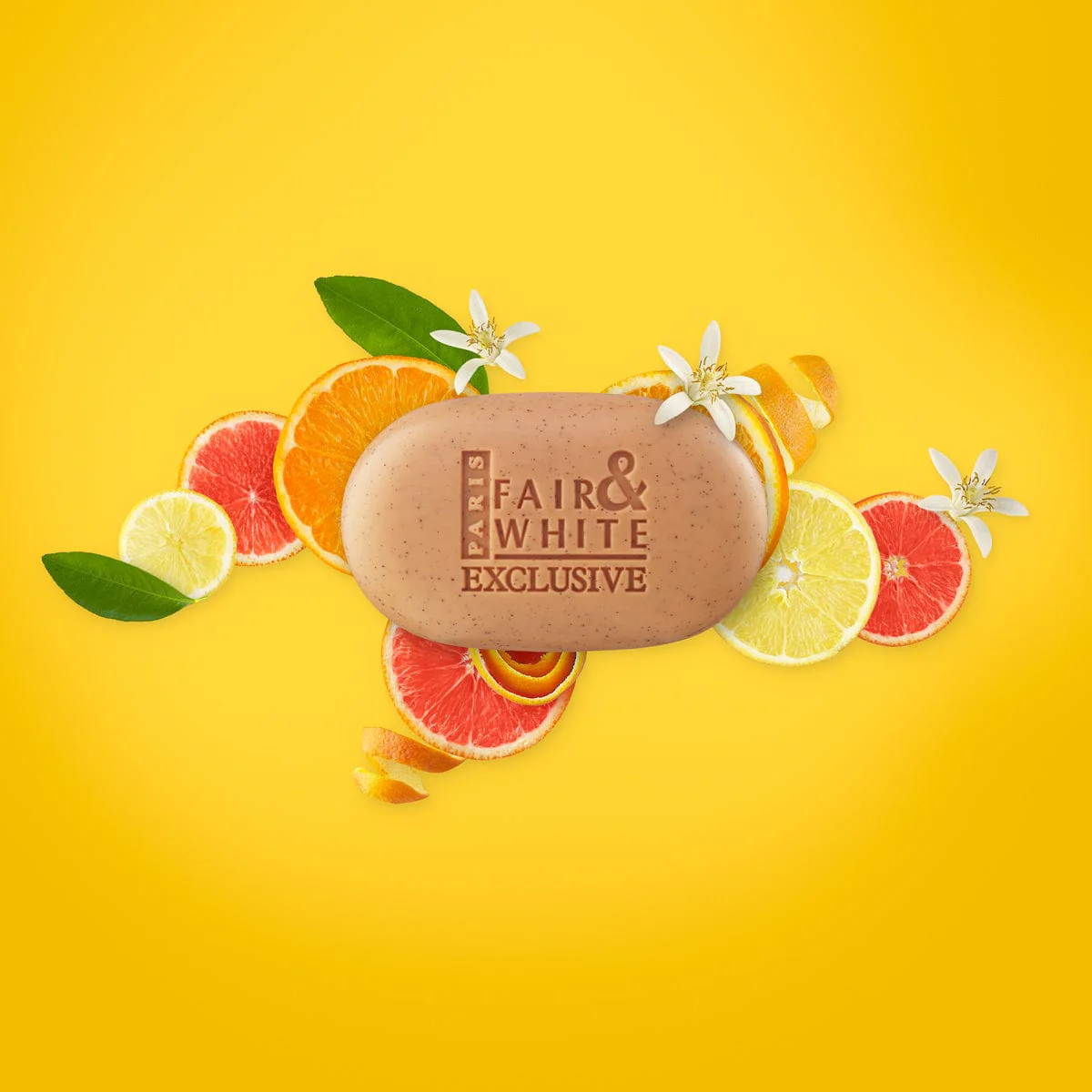 Fair & White Exclusive Exfoliating Soap with Pure Vitamin C 7 oz / 200 gr - Image 3