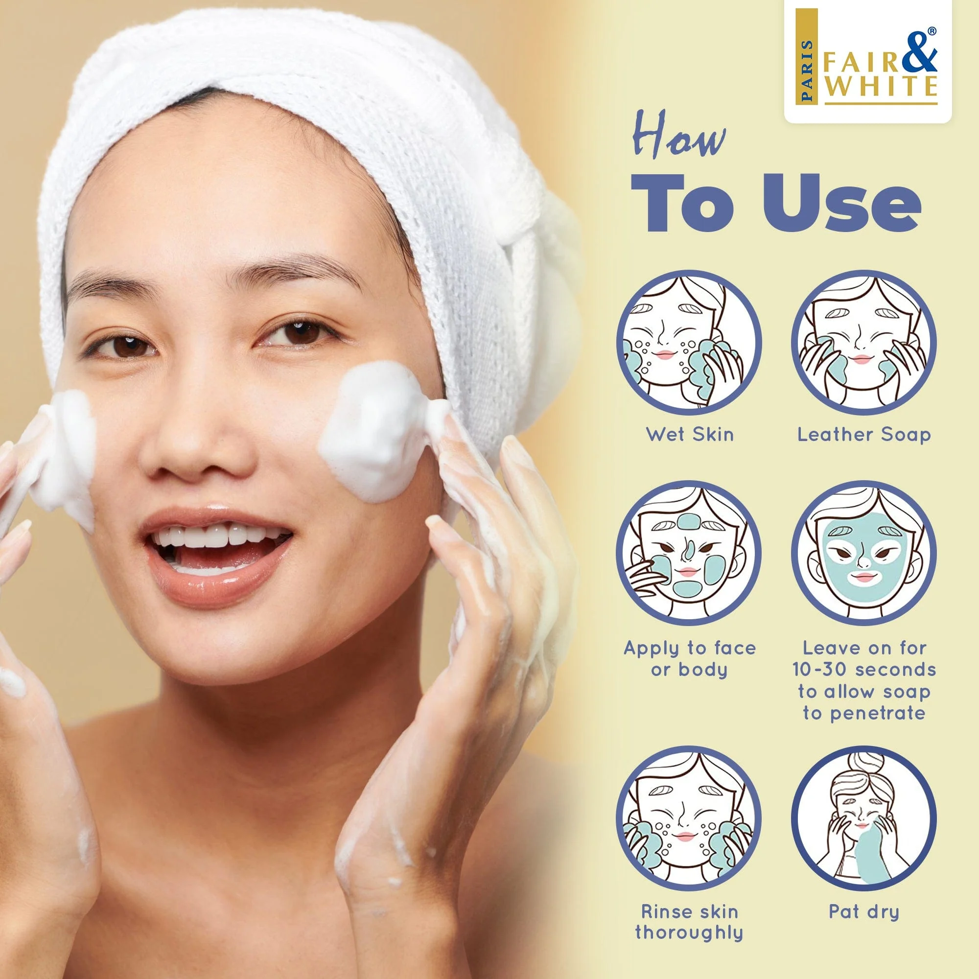 Fair & White Exclusive Whitenizer Exfoliating Soap 7 oz / 200 gr - Image 5