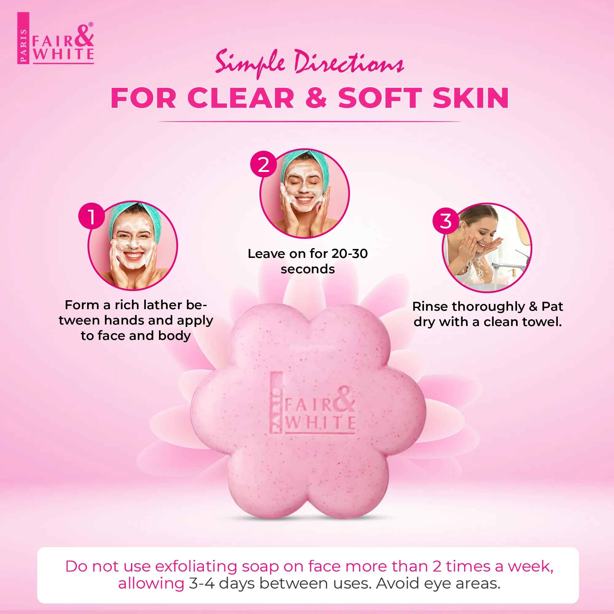 Fair And White So White Exfoliating Soap Bar 200g / 7 fl oz - Image 7