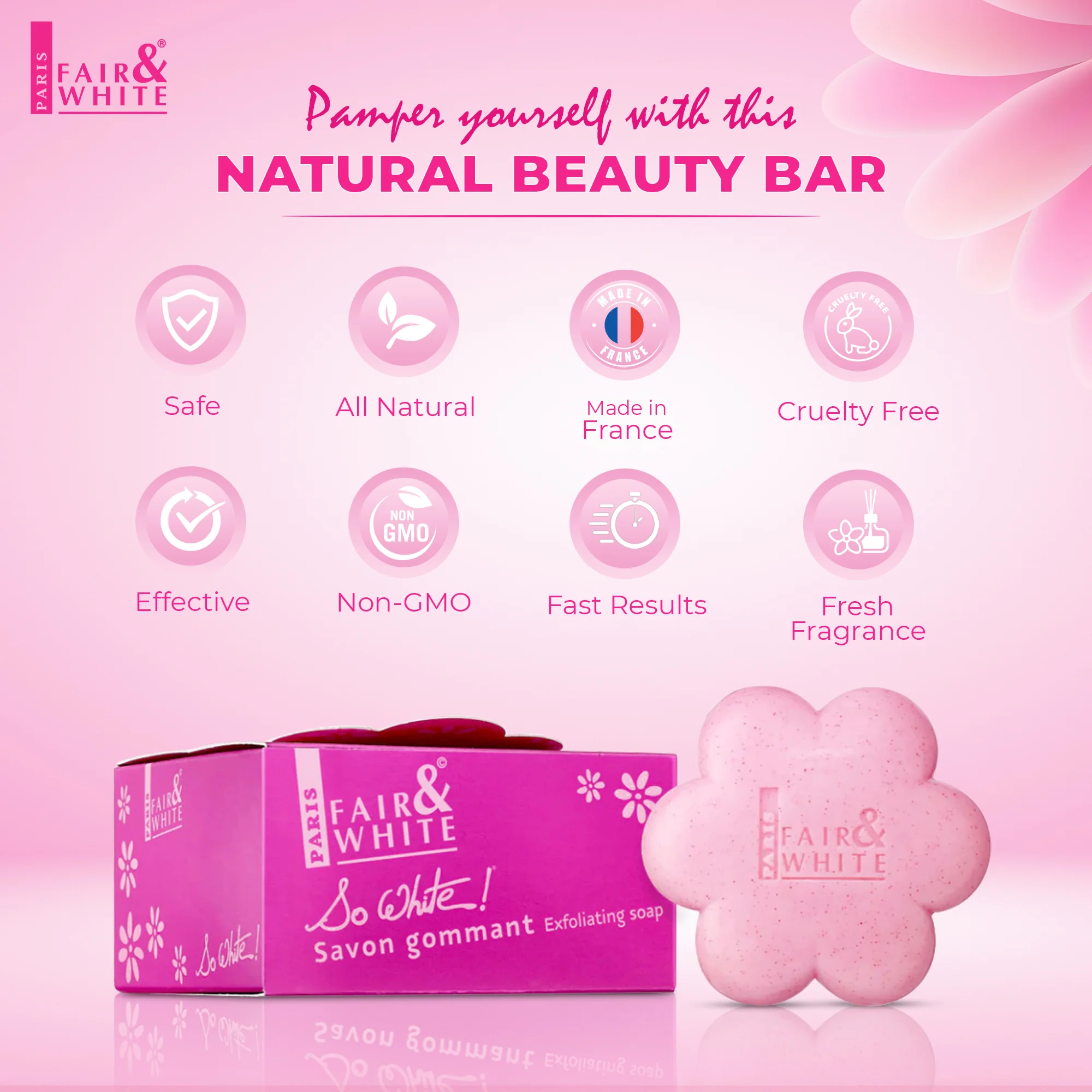 Fair And White So White Exfoliating Soap Bar 200g / 7 fl oz - Image 9