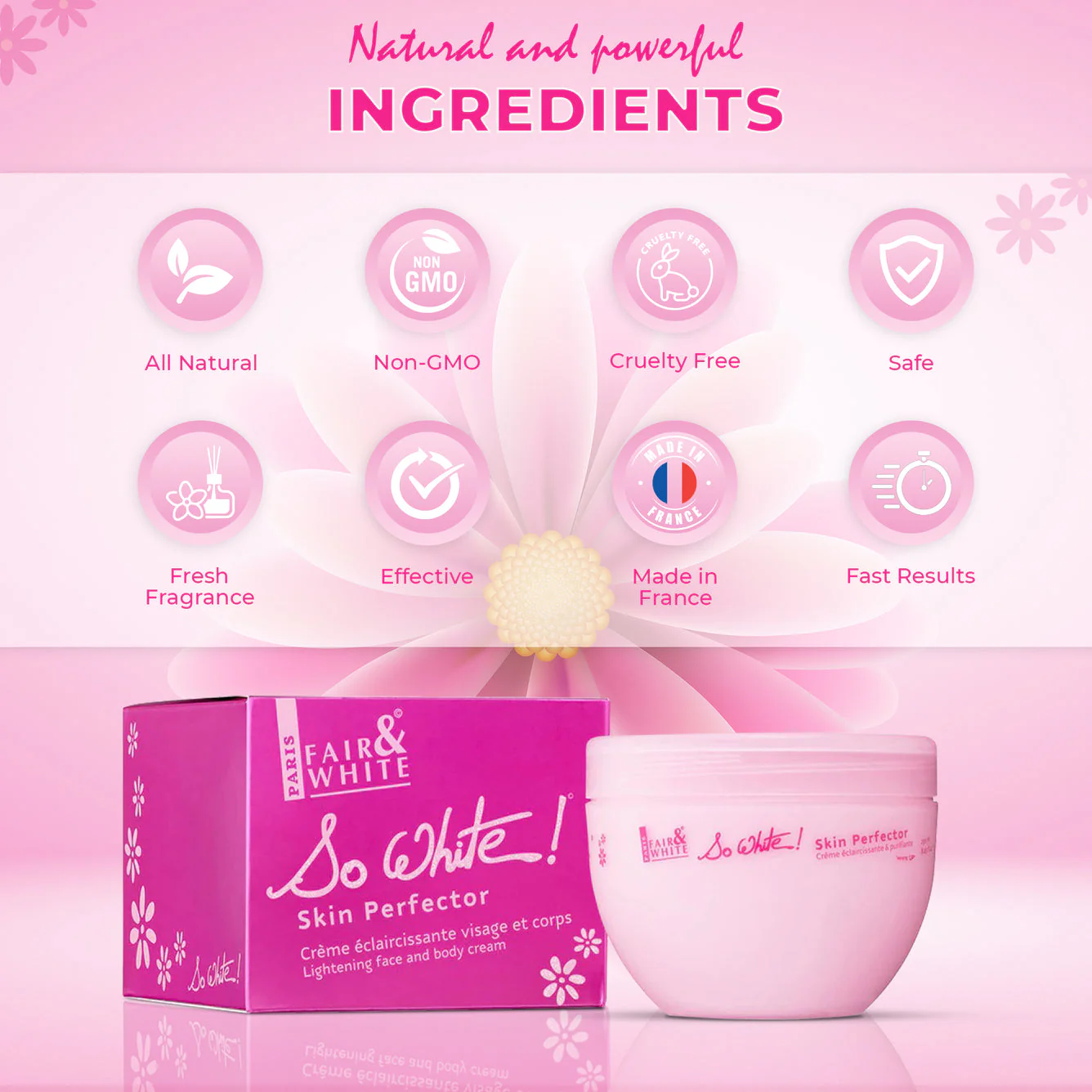 Fair And White So White Skin Perfector Purifying Cream 250ml / 8.4 fl oz - Image 6